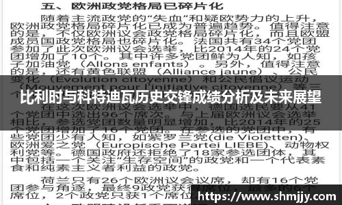 比利时与科特迪瓦历史交锋成绩分析及未来展望
